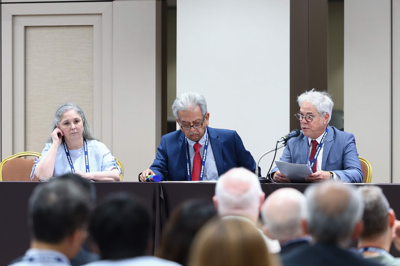 Gabriela Ippolito-O'Donnell, Jesús Tovar and Carlos Pereira.